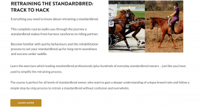 standardbred retraining course