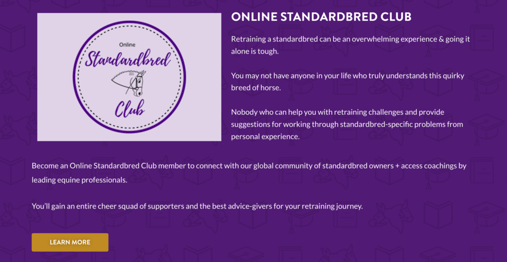 online standardbred club